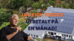 Vi besöker en av våra kunder i Kungsbacka kommun, som har tjänade 7000 kr på sin solels-produktion under en månad. Han rekommenderar alla att skaffa solceller, vi kan inte annat än att hålla med.